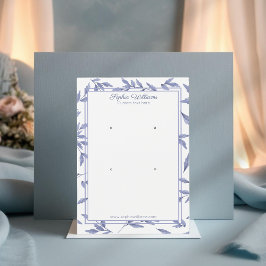 Elegante Franse toile blauwe dubbele stud display  Visitekaartje