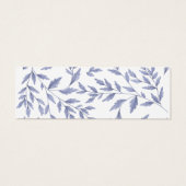 Elegante Franse toile blauwe mini stud display kaa Mini Visitekaartjes (Achterkant)