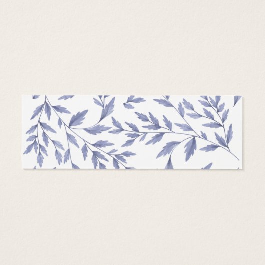 Elegante Franse toile blauwe mini stud display kaa Mini Visitekaartjes (Achterkant)