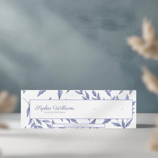 Elegante Franse toile blauwe mini stud display kaa Mini Visitekaartjes