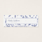 Elegante Franse toile blauwe mini stud display kaa Visitekaartjes (Voorkant)