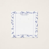 Elegante Franse toile oorbel en ketting display Vierkante Visitekaartjes (Voorkant)