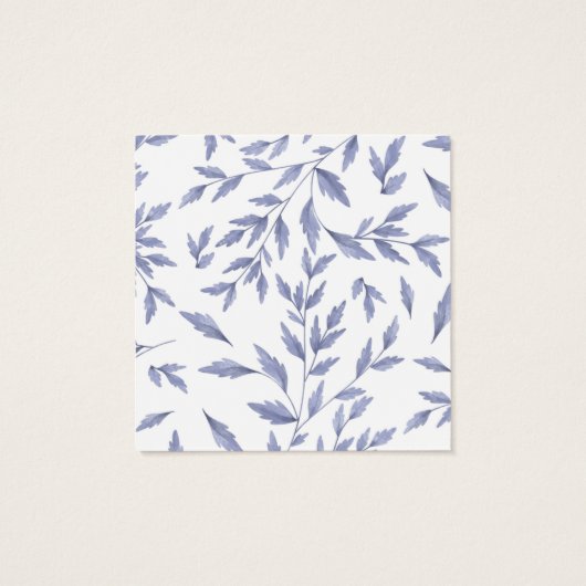 Elegante Franse toiletblauwe oorbel display kaart (Achterkant)