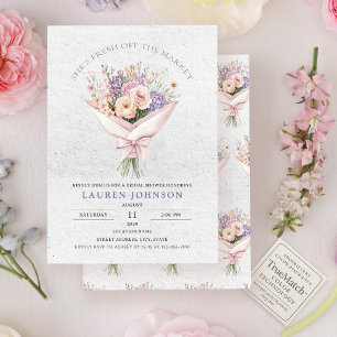 Elegante Fresh Off the Market Bloemenbruid Kaart