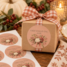 Elegante Friendsgiving uitnodiging | Terracotta bo