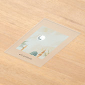 Elegante Frosted Acrylic Eid Mubarak Kaart | Masji Acryl Uitnodigingen (Laagn)