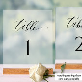 Elegante Frosted Style Trouwtafel Nummer Acryl Bord