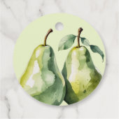 Elegante Fruit Brunch Perfecte Peer Bruidsfeest Bedankjes Labels (Achterkant)