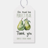 Elegante Fruit Brunch Perfecte Peer Bruidsfeest Cadeaulabel (Voorkant)