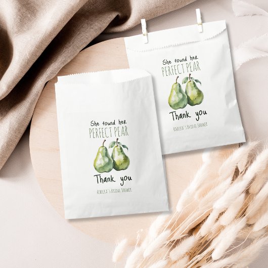 Elegante Fruit Brunch Perfecte Peren Bruidsmeisjes Bedankzakje