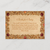 Elegante fruit- en folieboeken voor Baby Informatiekaartje (Voorkant)