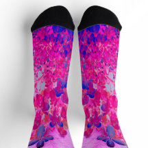 Elegante fuchsia en donkerblauwe limelight hortens