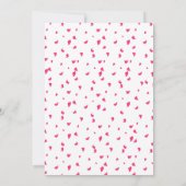 Elegante Fuchsia Floral Lijst bruiloft uitnodiging (Achterkant)