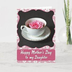 Elegante Fuchsia Moeders Kaart