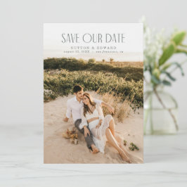 Elegante Full-Bleed fotokaart Save The Date