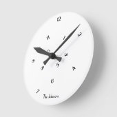 Elegante Fun Jumbled Numbers Kamer Kantoor Wall De Ronde Klok (Hoek)