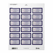 Elegante Fuscia Marshia Save the Date Etiket (Full Sheet)