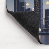 Elegante futuristische Smart City Wireframe - Gloe Muismat (Hoek)