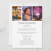 Elegante Gala Corporate Photo Black Faux Gold Kaart (Achterkant)