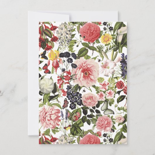 Elegante galadiner dans Botanische Tuin Kaart (Achterkant)