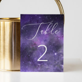 Elegante Galaxy Huwelijk | Hemelruimtenacht Kaart