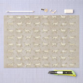 Elegante  galopperpaarden Beige Kraft Tissuepapier (Craft)