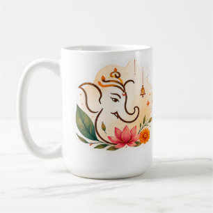 Elegante Ganesha Lotus Diwali Koffiemok