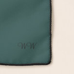 Elegante garderobe Tiber Monogrammed Sjaal<br><div class="desc">Elegante garderobe Tiber (Dark Cyan) Monogrammed sjaal. Ontworpen door Claudine Boerner.</div>