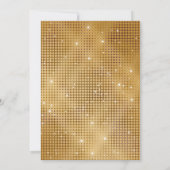 Elegante Gatsby Gold Glitter Zwart 40e verjaardag Kaart (Achterkant)