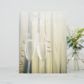 elegante gatsby's die twee maten op champagnebril  (Staand voorkant)