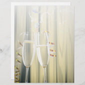 elegante gatsby's die twee maten op champagnebril  (Voorkant / Achterkant)