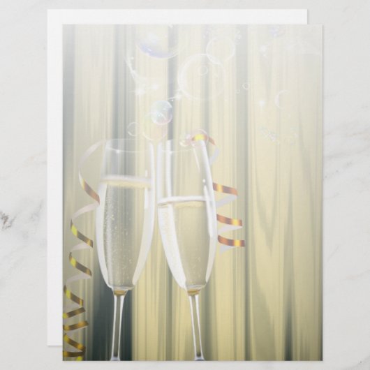 elegante gatsby's die twee maten op champagnebril  (Voorkant / Achterkant)