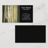 elegante gatsby's die twee maten op champagnebril  visitekaartje (Voorkant / Achterkant)