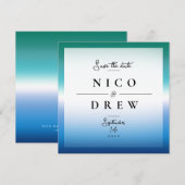 Elegante Gay Pride Trouwdag  Save The Date (Voorkant / Achterkant)