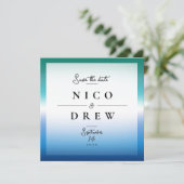 Elegante Gay Pride Trouwdag  Save The Date (Staand voorkant)