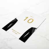 Elegante Gay Trouwkaart Tafelkaartjes met Goud Fol Folie Uitnodiging (Gedraaid)