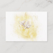 Elegante Gazebo bloemen Doven Bruiloft details Informatiekaartje (Achterkant)