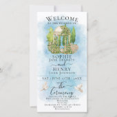 Elegante Gazebo bloemenduiven Luxe Trouwprogramma (Voorkant)