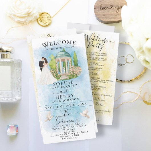 Elegante Gazebo Bruid & Bruidegom Luxe Trouwprogra