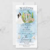 Elegante Gazebo Bruid & Bruidegom Luxe Trouwprogra (Voorkant)