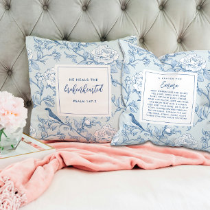 Elegante Gebed Keepsake Gift Schrift Chinoiserie Kussen