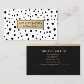 elegante gebeurtenisplanner visitekaartje (Voorkant / Achterkant)