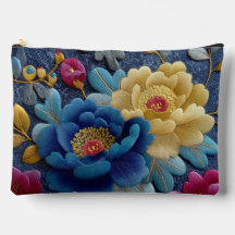 Elegante gebloemde geborduurde look vintage pioenr