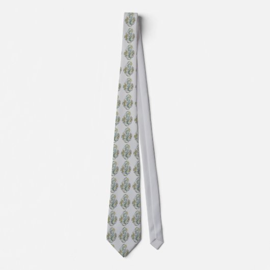 Elegante geblokte groene kleurstelling das (Voorkant)