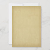 Elegante Gebogen Bewaar De Datum Goud Kaart (Achterkant)