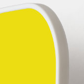 Elegante Geboldende Monogram Initiaal Kanariegeel Pickleball Paddle (Links Detail)