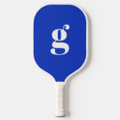 Elegante Geboldigde Gemonogrammeerde Initiaal Koba Pickleball Paddle (Voorkant)