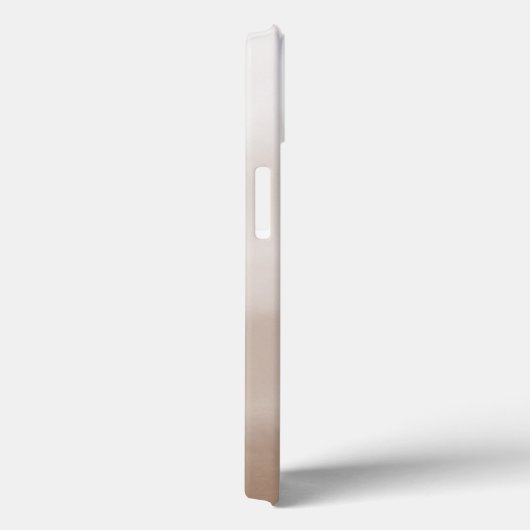 Elegante Geborduurde Initialen Paddenstoel Bruine Case-Mate iPhone Case (Achterkant / Rechts)