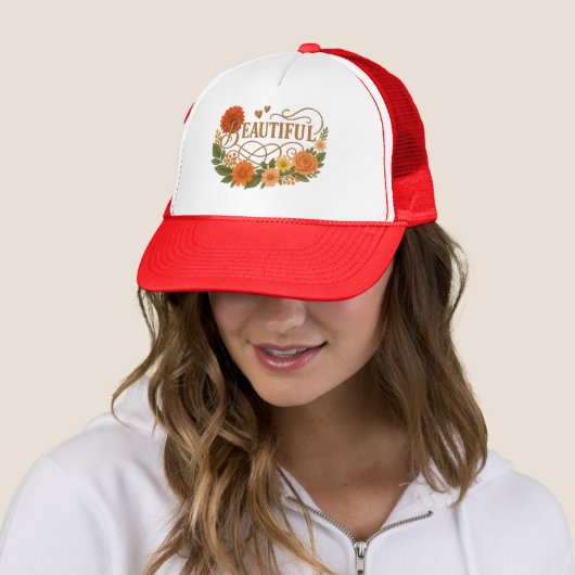 Elegante Geborduurde Schuim Trucker Hoed Pet (In situ)
