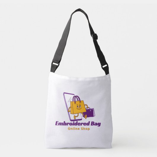 Elegante Geborduurde Tas – Stijlvol & Duurzaam Elk (Voorkant)